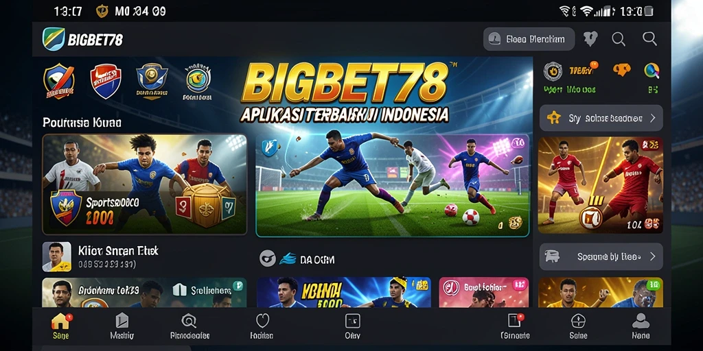 Tampilan gameplay menarik dari aplikasi Sportsbook BIGBET78.