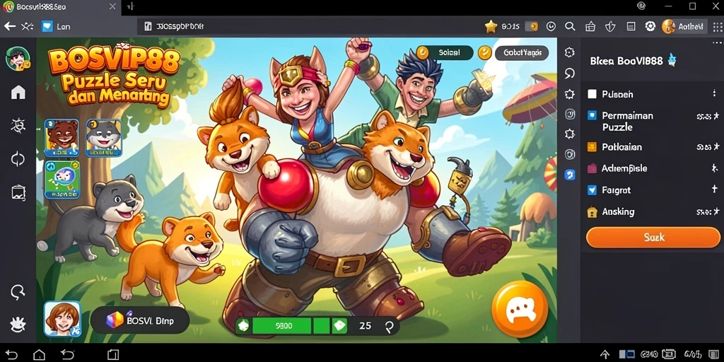 Gameplay BOSVIP88 dengan teka-teki yang mengasah otak.