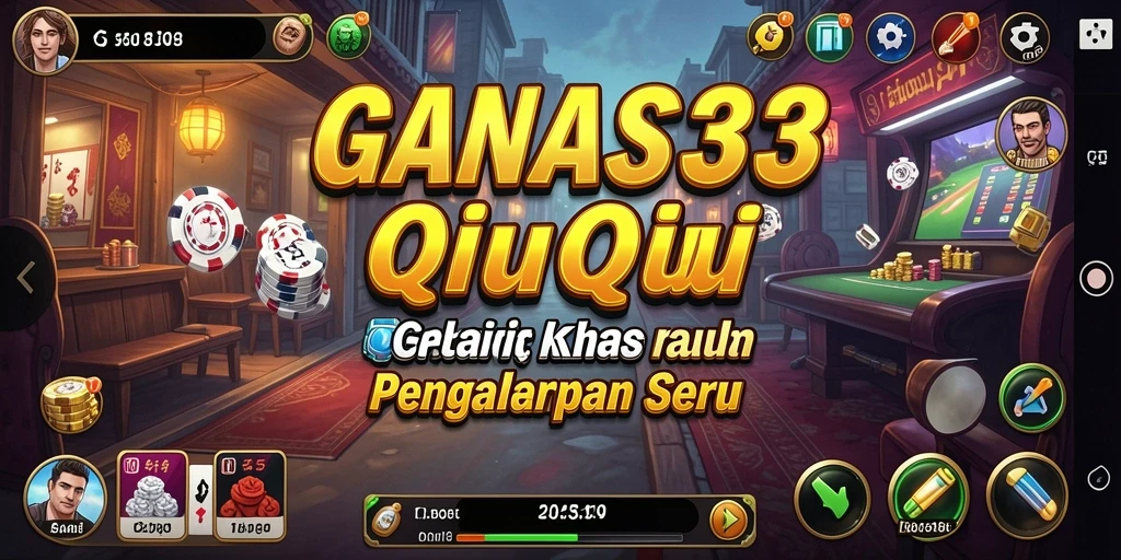 Tampilan gameplay yang seru di GANAS33 dengan kartu QiuQiu.
