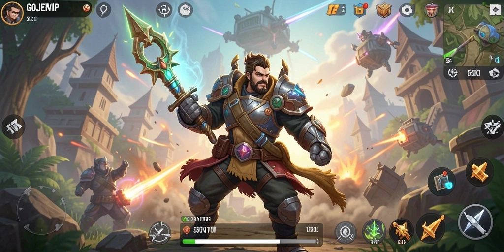 Menampilkan aksi mendebarkan dalam game TPS GOJEKVIP.