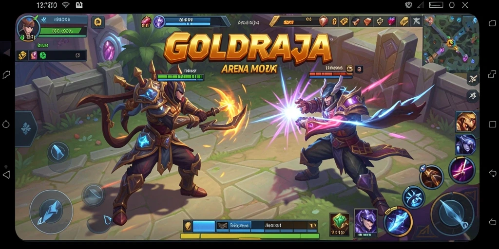 GOLDRAJA menampilkan aksi pertarungan tim yang intens dan strategi cerdas.