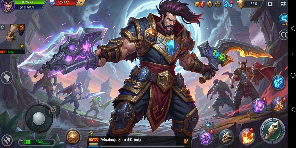 Tampilan gameplay seru yang penuh aksi di IDN777.