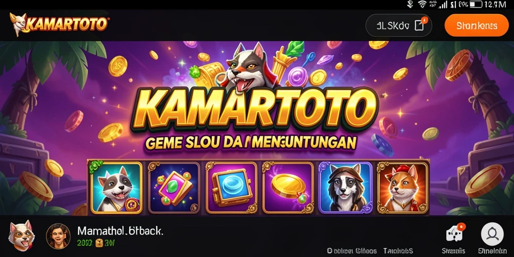 Tampilan menarik dari gameplay KAMARTOTO yang penuh warna.