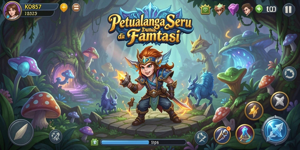 Tampilan gameplay menakjubkan di dunia petualangan KO857.