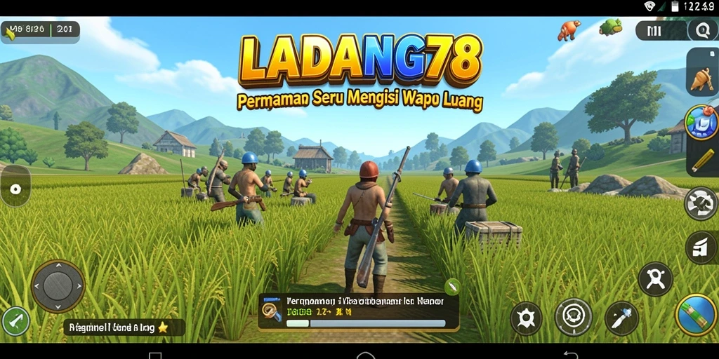 Screenshot menunjukkan gameplay menyenangkan dari LADANG78.
