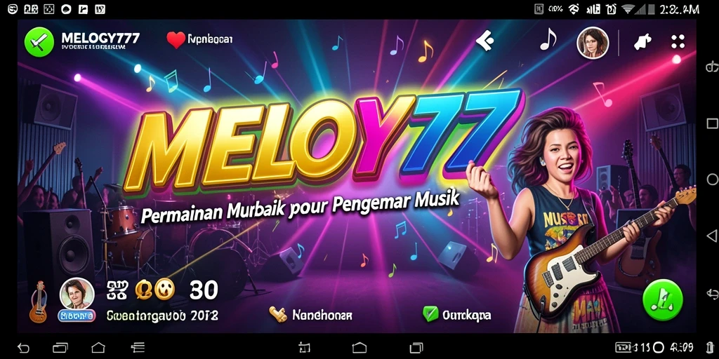 Tampilan gameplay MELODY77 yang menarik dan interaktif.