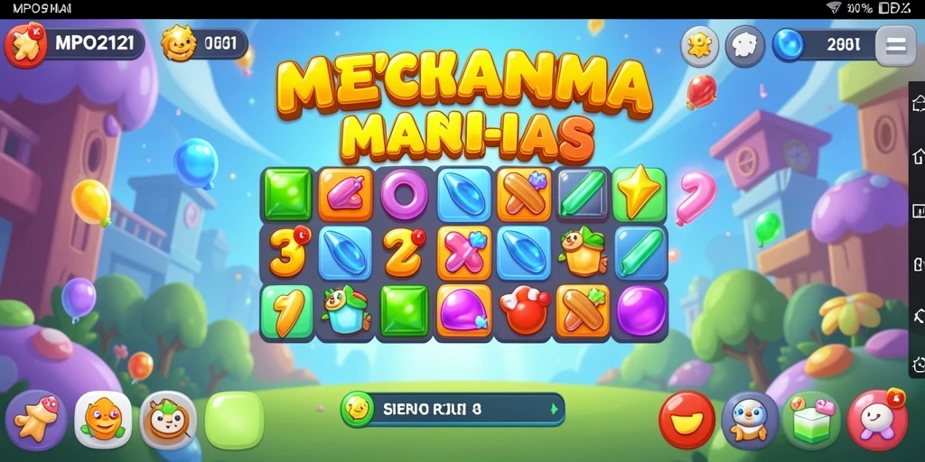 Tampilan gameplay seru dari MPO2121 dalam kategori Match-3.