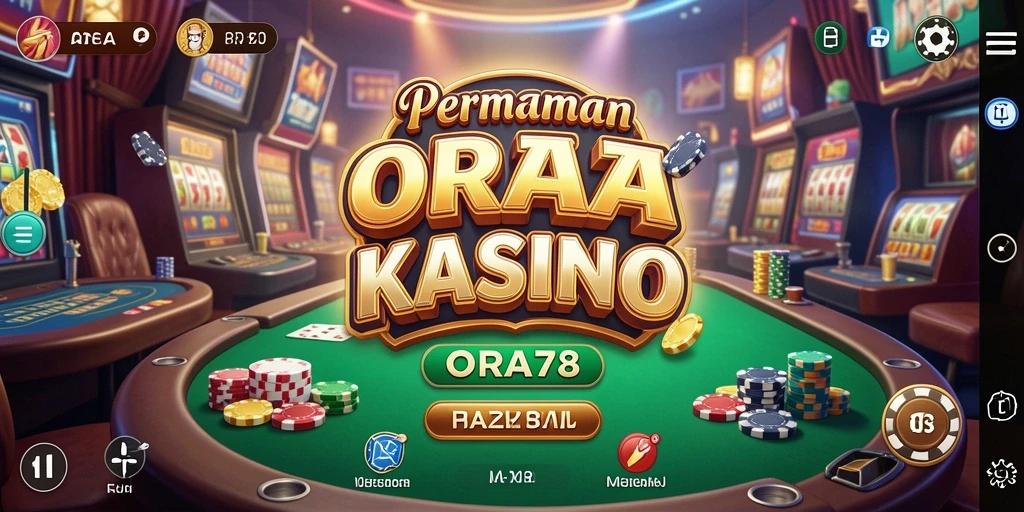 Tampilan gameplay Kasino ORA78 yang menarik dan penuh warna.