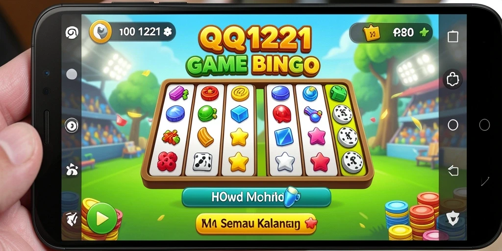Tampilan gameplay seru dari QQ1221 dengan aksi Bingo yang mendebarkan.