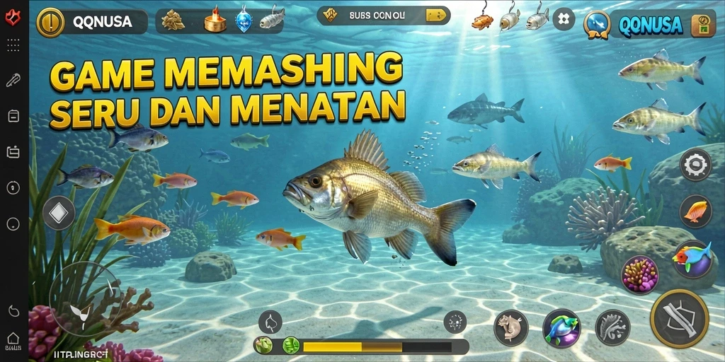 Tampilan gameplay QQNUSA yang seru dan mendebarkan.