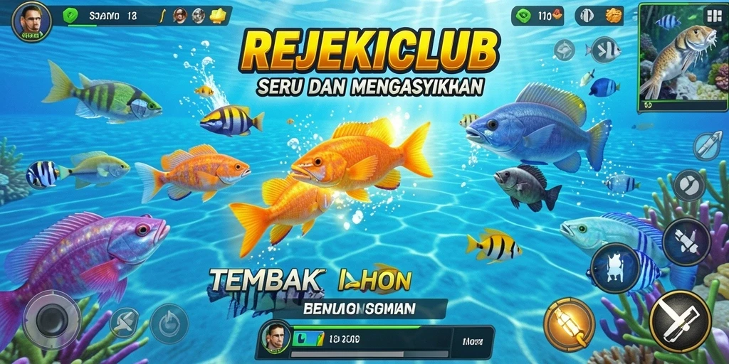 Gameplay seru Tembak Ikan di REJEKICLUB.