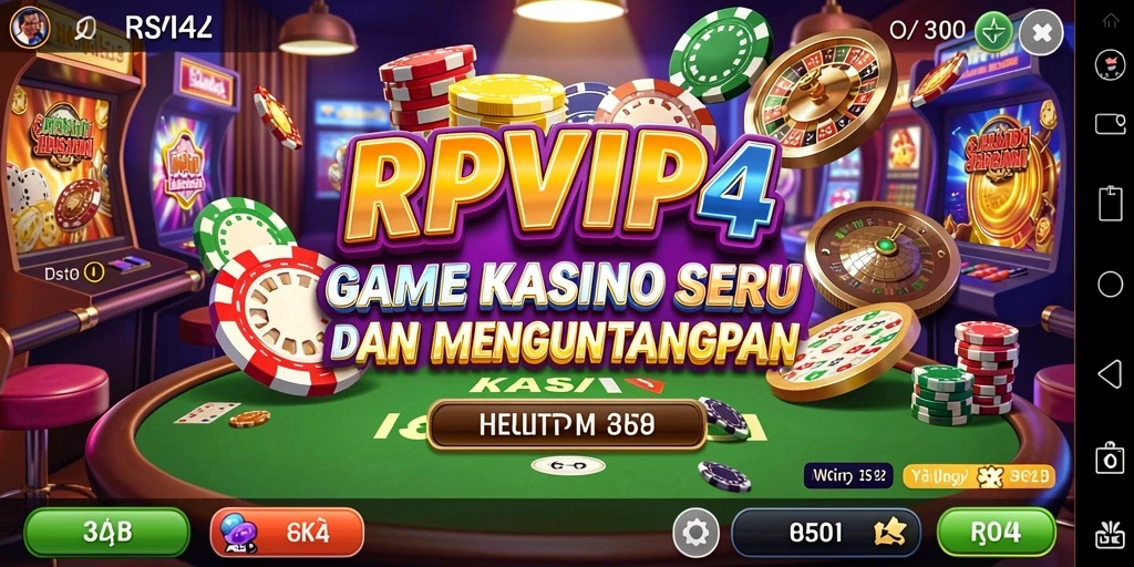 Tampilan gameplay Kasino yang menarik dan interaktif di RPVIP4.